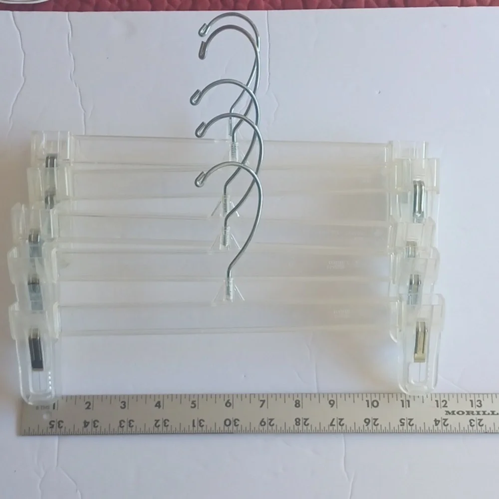 13 Assorted Plastic Clip Skirt Hangers
